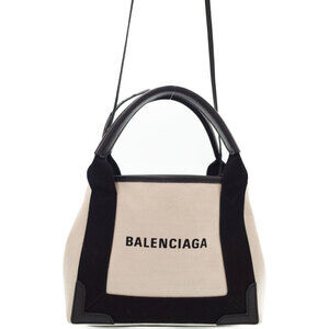 Balenciaga Navy Blue Cabas XS Bag
